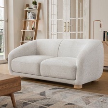 White color two seater sofa for home in Dubai