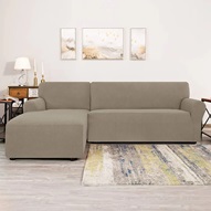 Grey minimalist L shape sofa