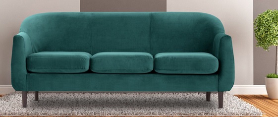 Velvet three seater sofa Dubai
