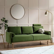 Green three seater sofa Dubai
