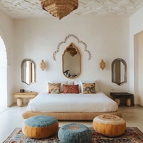 Moroccan style bedroom in Dubai
