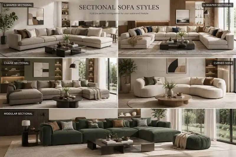 Modern sectional sofa style