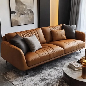 Leather Two Seater Sofa