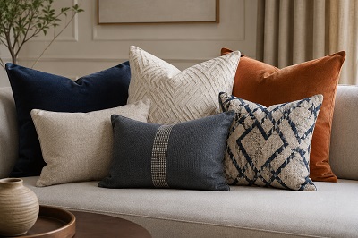 Throw Cushions on Sofa