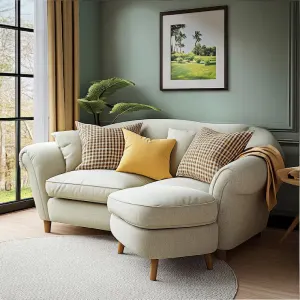 Upholstery Fabric Two Seater Sofa