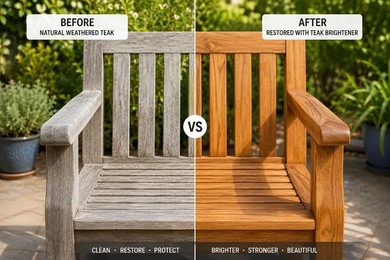Wooden chair restoration comparison