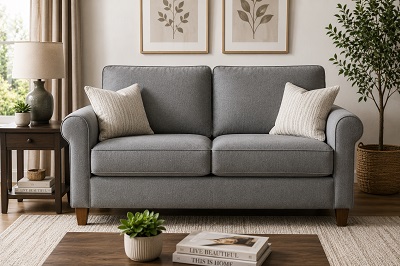 classic standard two-seater loveseat sofa